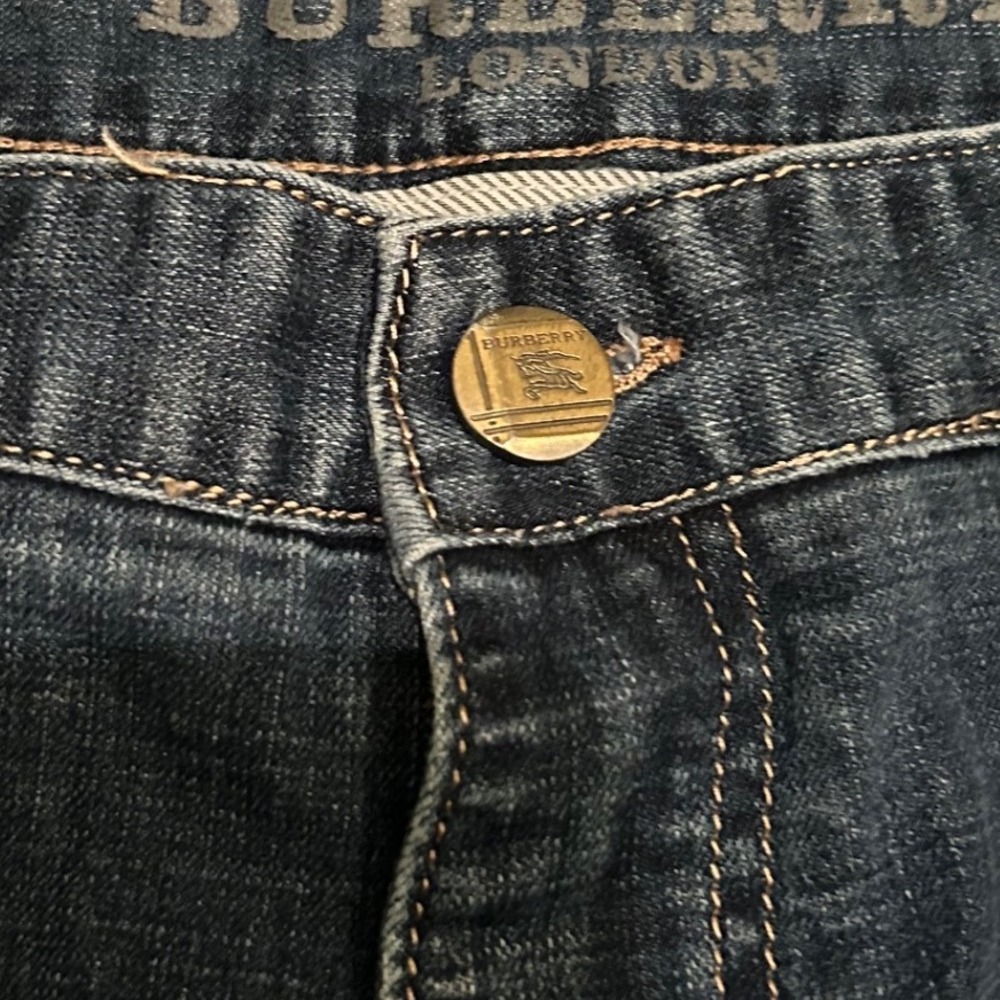 Designer Inspired Jeans Crest Patch Contrast Stit… - image 5